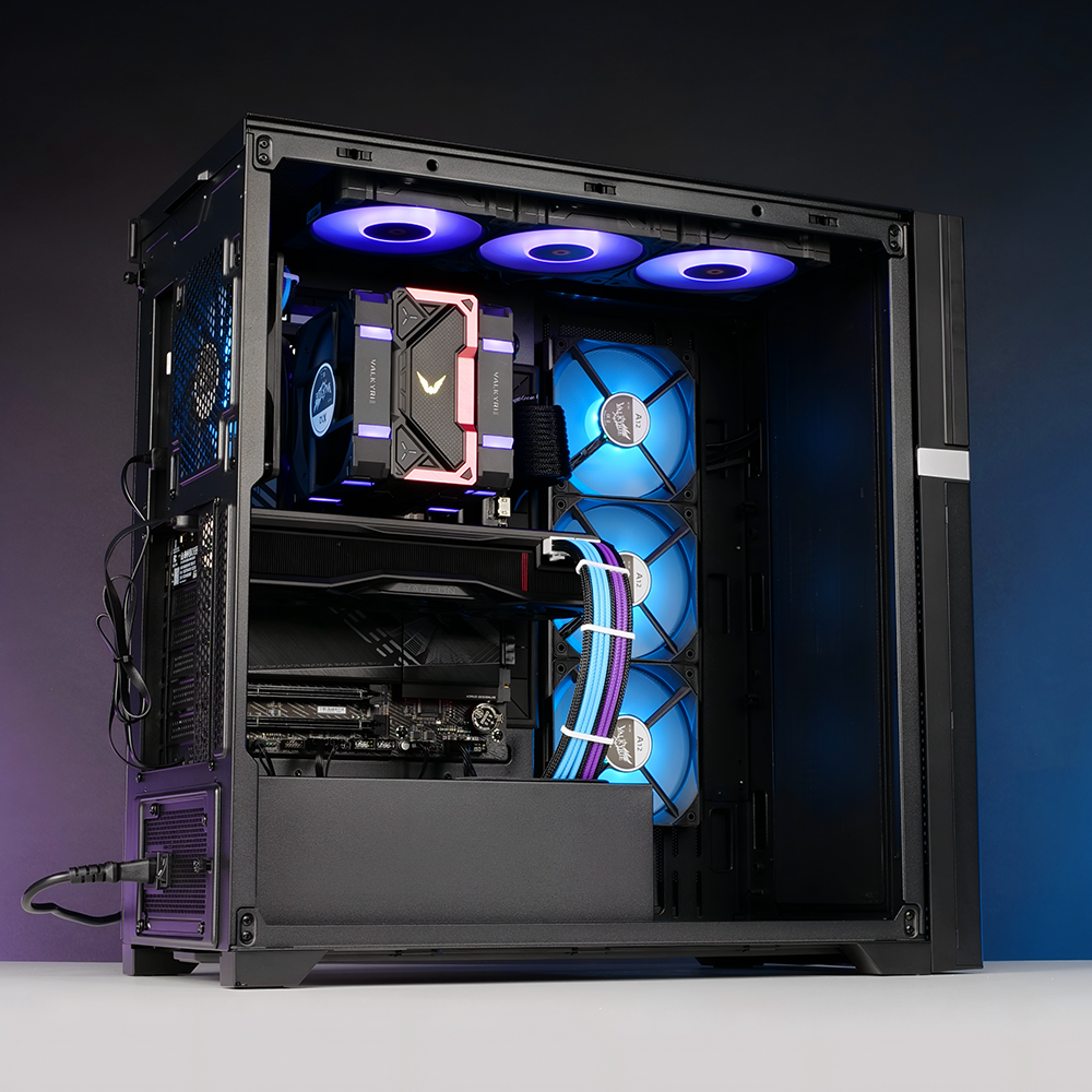 VK-02 Mid Tower ATX PC Case with LCD Screen