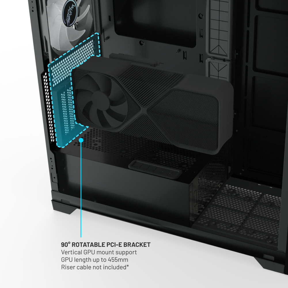 VK-02 Mid Tower ATX PC Case with LCD Screen